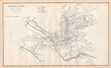 Framington - Town, New Hampshire State Atlas 1892 Uncolored